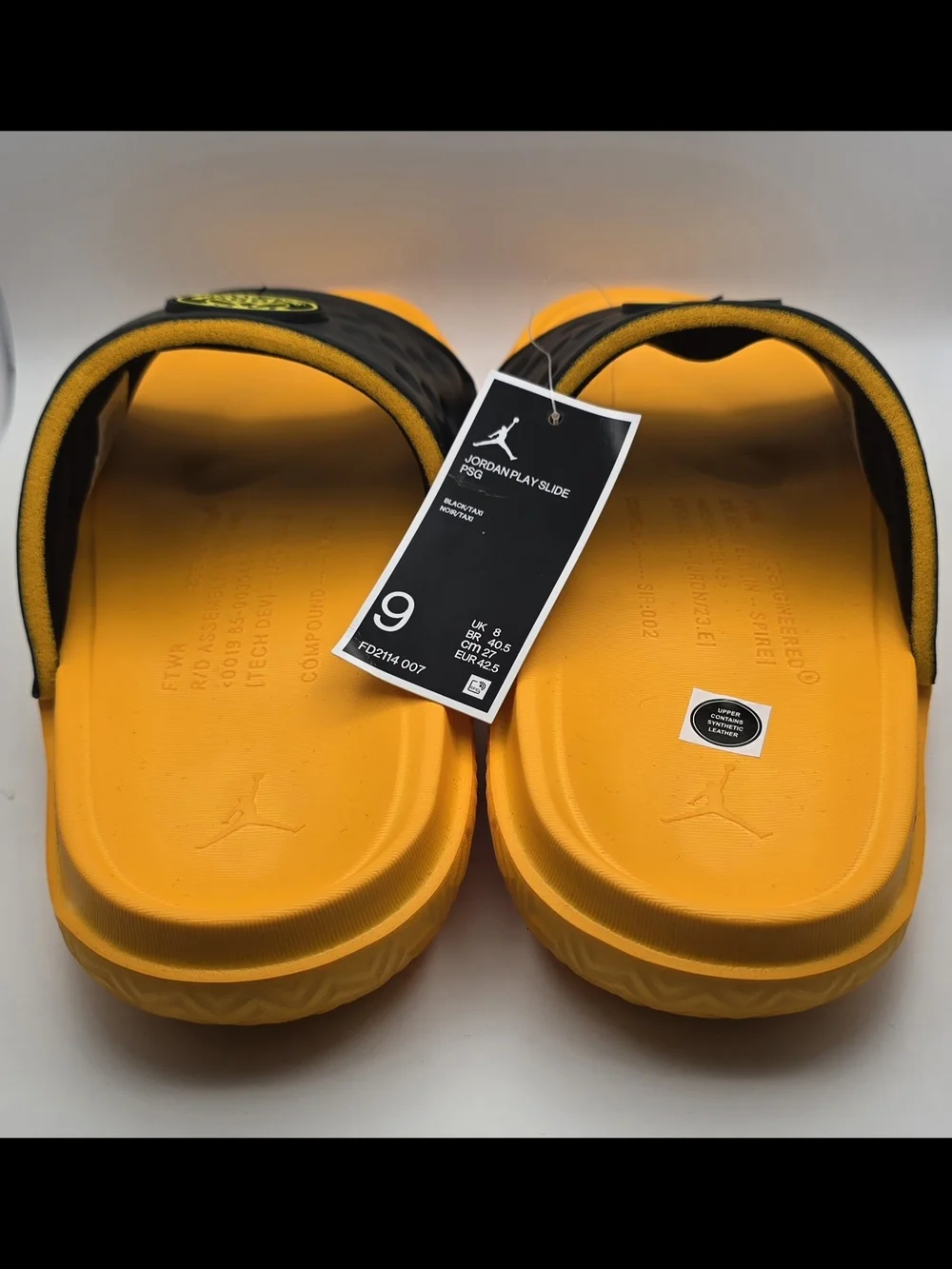 Air Jordan x Paris Saint-Germain Men's Black & Orange Play Slide